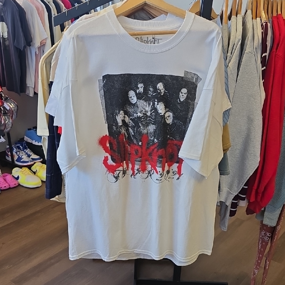 Slipknot Graphic White T-Shirt